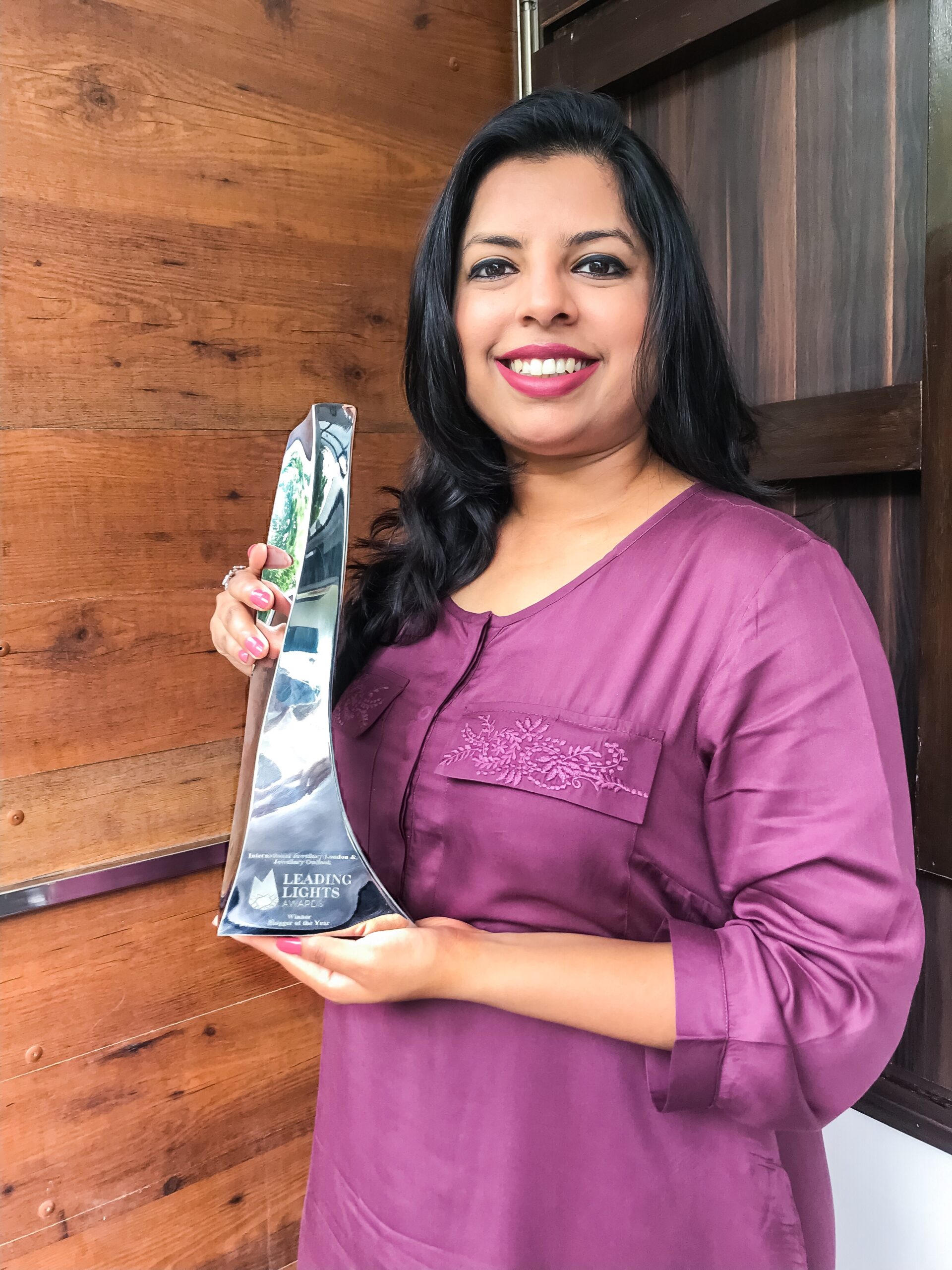 Winning 'Jewellery Blogger of the Year 2019' award
